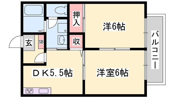 サンライズＭの物件間取画像